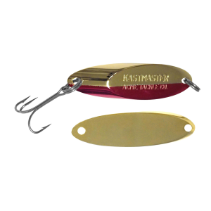 Image of ACME Tackle Kastmaster | Gold/Neon Red Stripe; 1/2 oz.