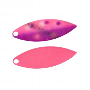 Image of Silver Streak Willowleaf Blades | UV Pink OJ