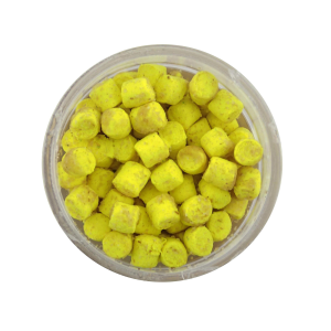 Image of Berkley PowerBait Chroma-Glow Crappie Nibbles | Glow Yellow; 1/4 in.