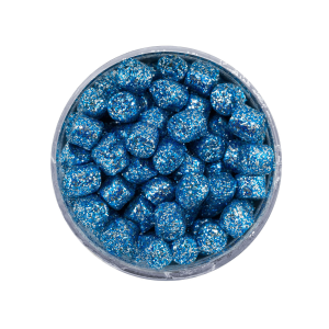 Image of Berkley PowerBait Sparkle Crappie Nibbles | Blue Ice; 1/4 in.