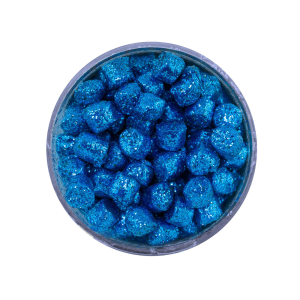 Image of Berkley PowerBait Sparkle Crappie Nibbles | Blue Sapphire; 1/4 in.