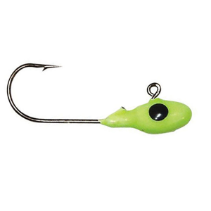 Image of Bobby Garland Mo' Glo Jig Heads | Chartreuse Glo; 1/16 oz.