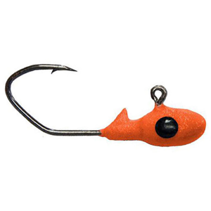 Image of Bobby Garland Mo'Glo Overbite Sickle Jig Heads | Mo'Glo Orange; 1/48 oz.