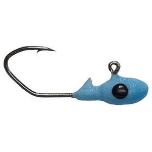 Image of Bobby Garland Mo'Glo Overbite Sickle Jig Heads | Mo'Glo Blue; 1/16 oz.