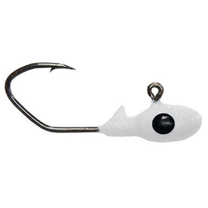 Image of Bobby Garland Mo'Glo Overbite Sickle Jig Heads | Mo'Glo Ghost; 1/16 oz.