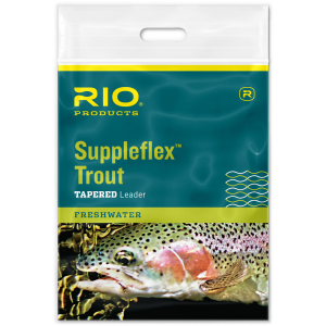 Image of RIO Suppleflex Trout Tapered Leader | 7X; Dark Olive; 9 ft.