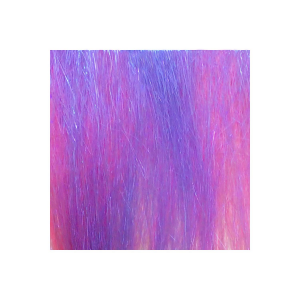 Image of Hareline Dubbin Ice Dub Minnow Back Shimmer Fringe | Hot Pink Purple