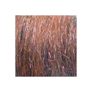 Image of Hareline Dubbin Ice Dub Minnow Back Shimmer Fringe | Pearl Gray Bronze