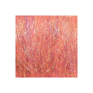 Image of Hareline Dubbin Ice Dub Minnow Back Shimmer Fringe | Pink Bronze