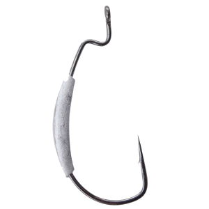 Image of Gamakatsu Superline Weighted Offset Extra Wide Gap Worm Hook | 5/0; 1/8 oz.