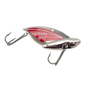 Image of Reef Runner Cicada | Silver/Red; 3/8 oz.