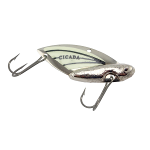 Image of Reef Runner Cicada | Silver/Glow; 3/8 oz.