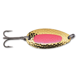 Image of Blue Fox Pixee Spoon | Gold/Fluorescent Red; 7/8 oz.