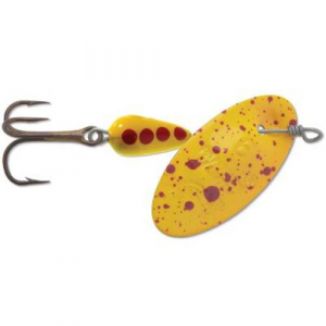 Image of Panther Martin Regular Series Spinner | Yellow Speckled; 1/8 oz.