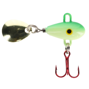 Image of Lunkerhunt Magic Bean Spinnerbait | Glow Green; 1/4 oz.