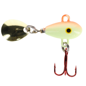 Image of Lunkerhunt Magic Bean Spinnerbait | Glow Orange; 1/4 oz.