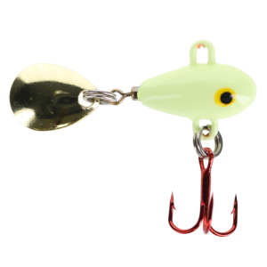 Image of Lunkerhunt Magic Bean Spinnerbait | Glow; 1/4 oz.