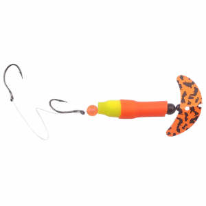 Image of Mack's Wally Pop Crawler Rig | Blaze Orange/Fluorescent Yellow/Orange Black Tiger; 2