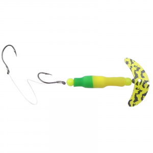 Image of Mack's Wally Pop Crawler Rig | Fluorescent Yellow/Green/Chartreuse Black Tiger; 2