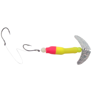 Image of Mack's Wally Pop Crawler Rig | Fluorescent Yellow/Fluorescent Pink/Silver Sparkle; 4