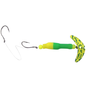 Image of Mack's Wally Pop Crawler Rig | Glow Green/Fluorescent Yellow/Chart Green Tiger; 4