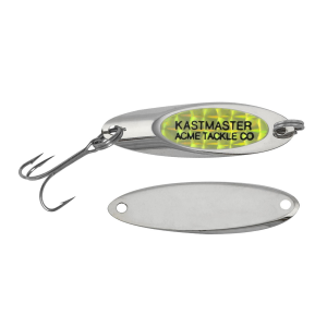 Image of ACME Tackle Kastmaster | Chrome/Chartreuse Prism; 1/4 oz.