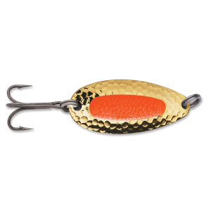 Image of Blue Fox Pixee Spoon | Gold/Fluorescent Orange; 1/2 oz.