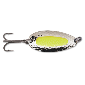 Image of Blue Fox Pixee Spoon | Nickel/Fluorescent Yellow; 1/2 oz.
