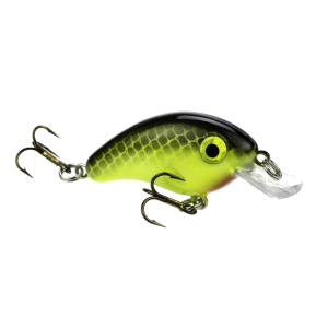 Image of Strike King Bitsy Minnow | Chartreuse Black; 1 1/4 in.