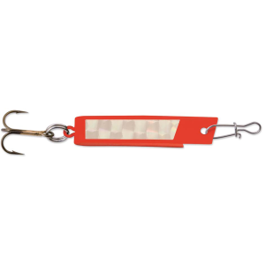 Image of Luhr Jensen Super Duper Spoon | Fire/Silver Prism-Lite; 1 1/2 in.