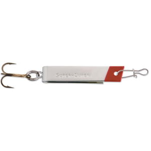 Image of Luhr Jensen Super Duper Spoon | Nickel/Red Head; 1 1/8 in.