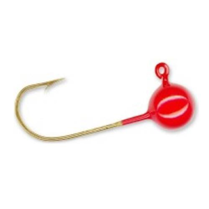 Image of Charlie Brewer's Slider Ball Head Hooks | Red; 1/64 oz.