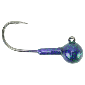 Image of Hawken AeroJig Twitching Jig Heads | Purple Sparkle; 1/2 oz.