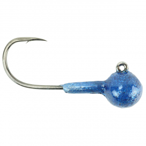 Image of Hawken AeroJig Twitching Jig Heads | Blue Sparkle; 1/2 oz.