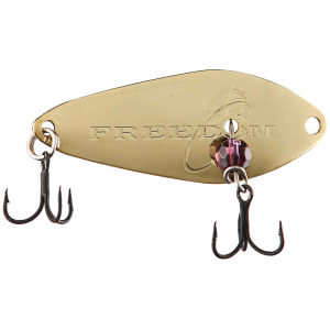 Image of Freedom Tackle Minnow Spoon | Gold ; 1 1/2 in.