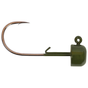 Image of Owner Ultrahead Block Head Jig Heads | Green Pumpkin; 1/16 oz.