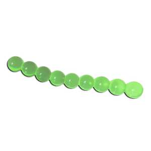 Image of Death Roe Scented Soft Beads | Ghost Pearl Ultra Chartreuse/UV; 3/8 in.