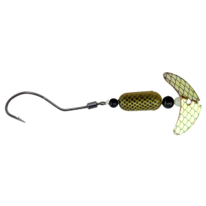 Image of Mack's Smile Blade Spindrift Walleye Rig | Gold Mirror Black Scale