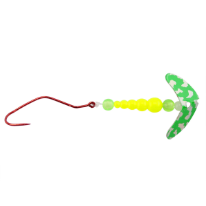 Image of Mack's Smile Blade Super Slow Death Rig | Green Silver Tiger/Yellow Chartreuse