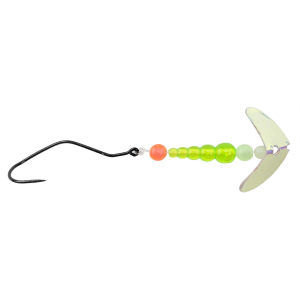 Image of Mack's Smile Blade Super Slow Death Rig | UV Glo Burst/Fluorescent Chartreuse