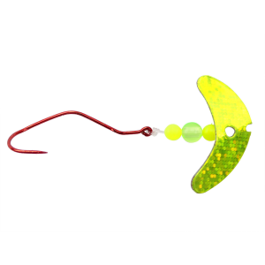 Image of Mack's Smile Blade Slow Death Rig | Chartreuse Sparkle