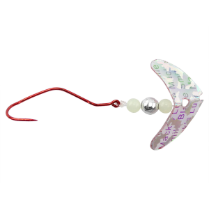 Image of Mack's Smile Blade Slow Death Rig | Transparent Silver Tiger