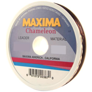 Image of Maxima Chameleon Monofilament Leader Material | 4 lb. (4X); Chameleon Brown