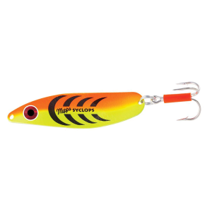 Image of Mepps Syclops Spoon | Hot Orange/Chartreuse; 1/4 oz.