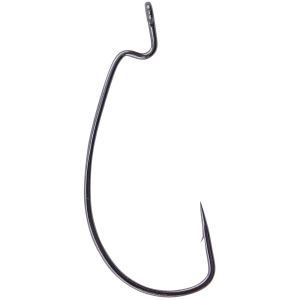 Image of Gamakatsu Offset Extra Wide Gap Worm Hooks | 2; Black