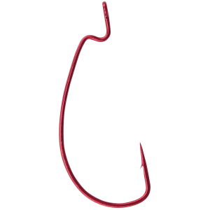Image of Gamakatsu Offset Extra Wide Gap Worm Hooks | 2/0; Red