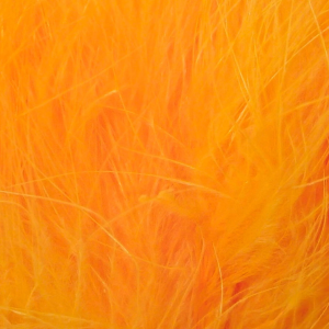 Image of Wapsi Marabou | Fluorescent Orange; Strung