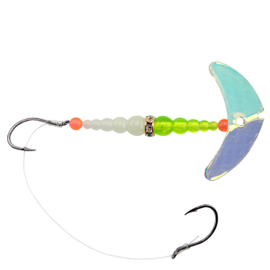 Image of Mack's Smile Blade Double Whammy Walleye Rig | UV Glo Burst