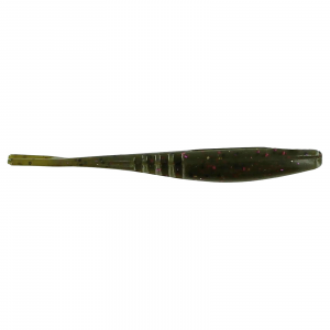 Image of Big Bite Baits Jointed Jerk Minnow | Green Pumpkin Purple Flake; 3.75 in.