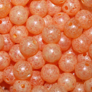 Image of TroutBeads | Mottled Peachy King Roe; 6 mm